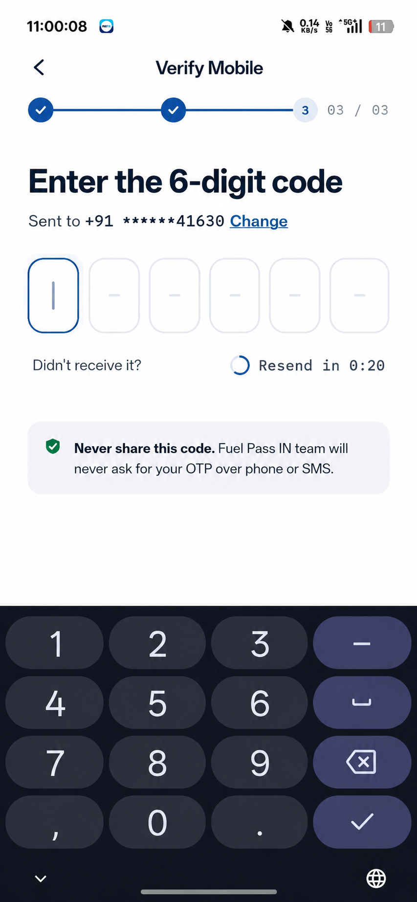 FuelPass citizen app screenshot 4